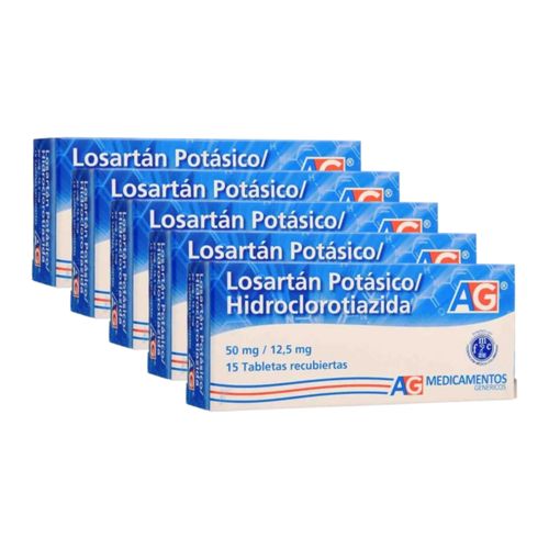 Oferta 3+2 Losartán/Hctz 50/12.5 Mg Caja X 15 Tabletas  Ameg