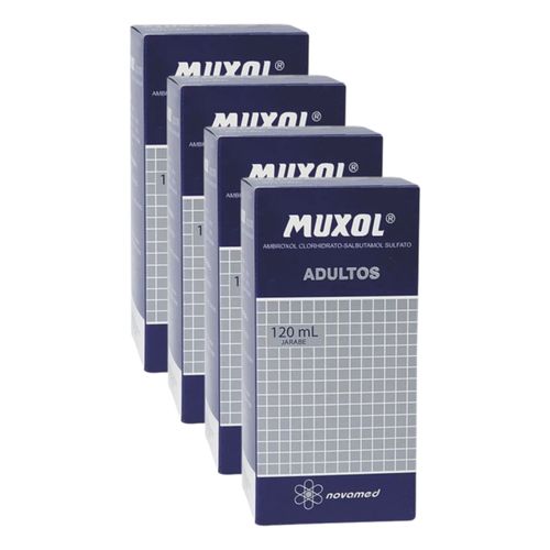 Oferta 3+1 Muxol Adulto Sin Azúcar Frasco X 120 Ml Jarabe