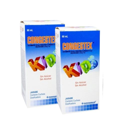 Prepack Congestex Kids Jarabe Frasco X 90 ml (Pague 1 Lleve 2)