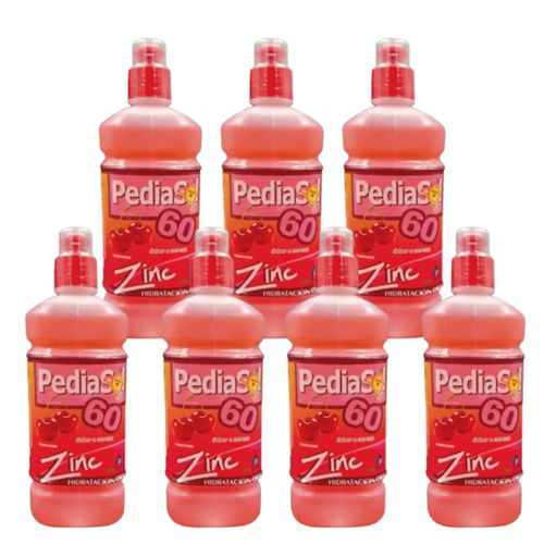 Oferta Pediasol 60 Zinc Cereza Frasco X 500 Ml 6 + 1