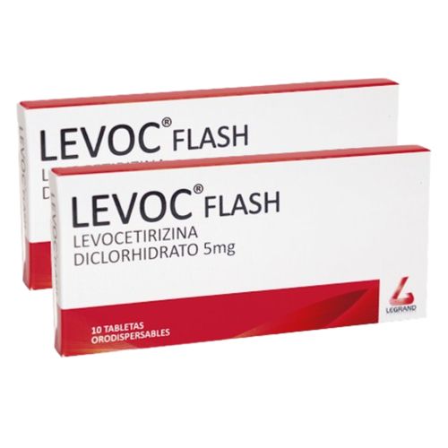 Oferta 1+1 Levocetirizina 5 Mg Caja X 10 Tabletas