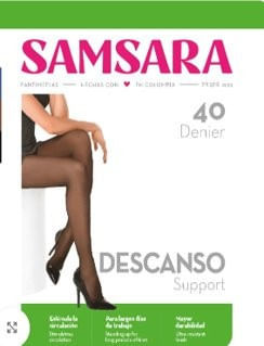 Panty Medias Samsara Descanso Negro - Talla M