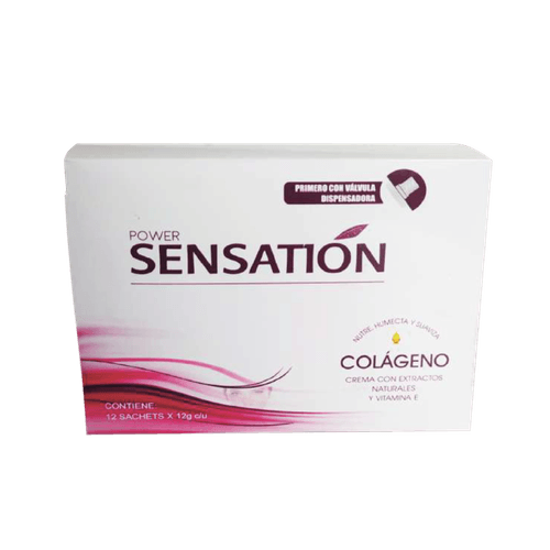 Crema De Manos Y Cuerpo Sensation Colágeno Caja X 12 Sachets Protezzione