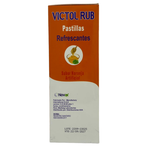 Pastillas Victolrub Naranja Caja X 25 Sobres
