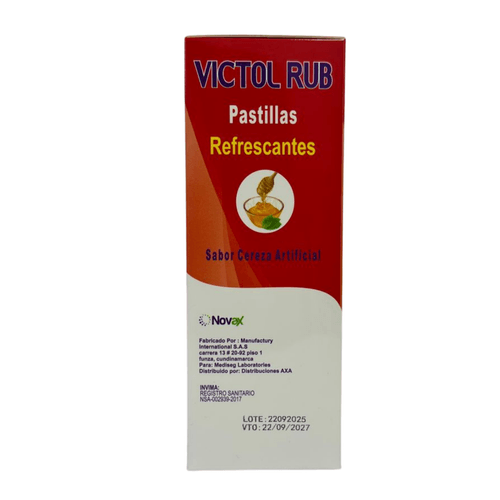 Pastillas Victolrub Cereza Caja X 25 Sobres