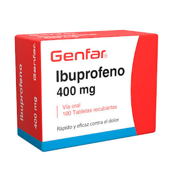 Ibuprofeno 400 Mg Caja X 100 Tabletas Genfar