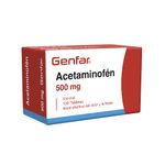Acetaminofén 500 Mg Caja X 100 Tabletas Genfar