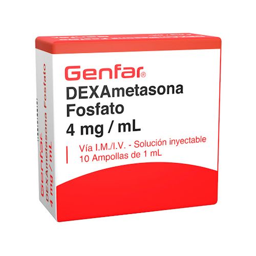 Dexametasona 4 Mg Caja X 10 Ampollas Genfar