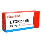Etoricoxib 60 mg Caja x 14 Tabletas GENFAR