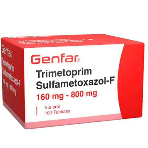 Trimetoprim Sulfametoxazol 160/800 Mg Caja X 100 Tabletas Genfar