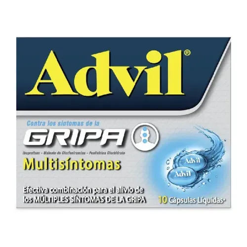 Advil Gripa Caja X 10 Cápsulas