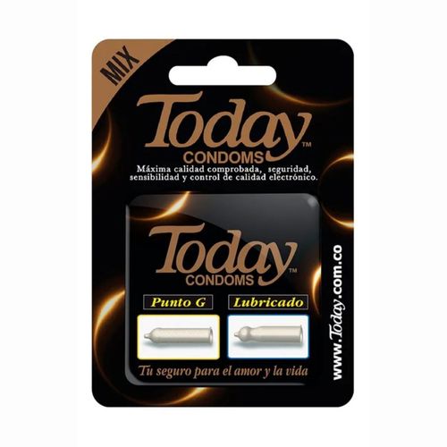 Preservativo Today Mix Caja X 4 Unidades Gsk