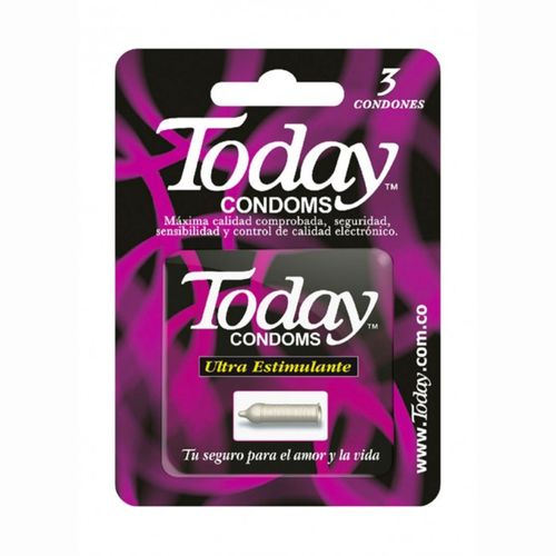 Preservativo Today Ultra Estmulante Caja X 3 Und Gsk