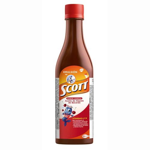 Emulsión Scott Cereza Frasco X 180 Ml Gsk