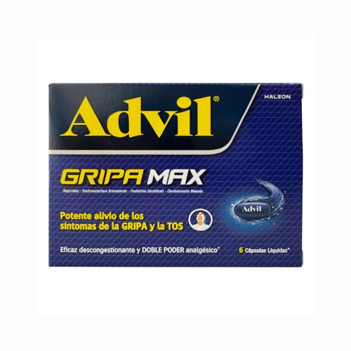 Advil Gripa Max 400 Mg Caja X 6 Cápsulas Haleon
