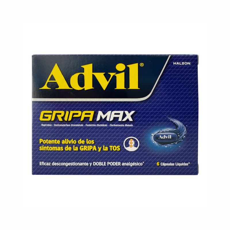 Advil Gripa Max 400 Mg Caja X 6 Capsulas Gsk