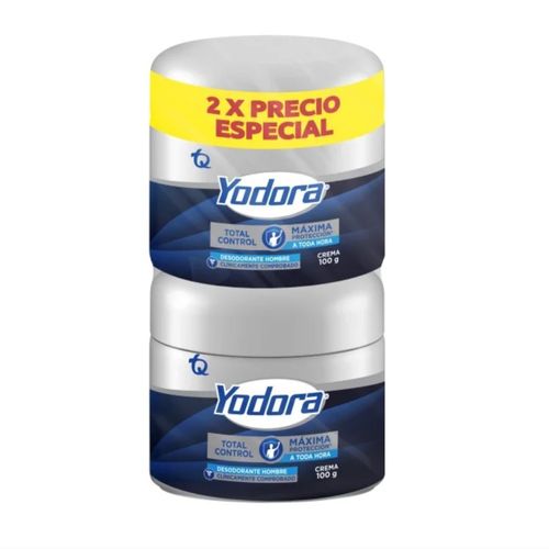 Desodorante Yodora Crema Total Control 2 Pote X s 100 Gr Precio Especial Tecnoquímicas