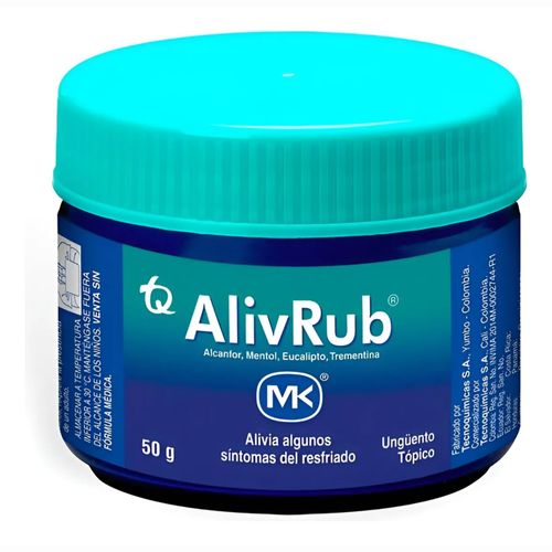 Alivrub Mk Frasco X 50 Gr Ünguento Tópico Tecnoquímicas