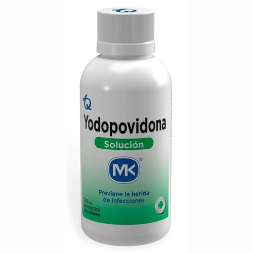 Yodopovidona Mk Solución Tópica Frasco X 120 Ml Tecnoquímicas