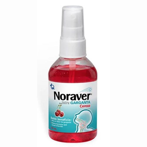 Noraver Garganta Atomizador Cereza Frasco X 120 Ml Solución Tecnoquímicas