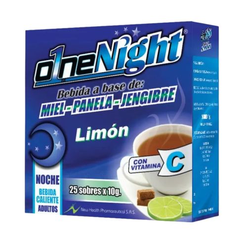 O1NE Night Frutos Rojos y Canela Caja x 30 Sobres (Pague 25 Lleve 30) New Health