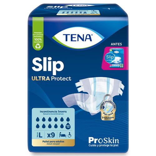 Pañal Para Adulto Tena Slip Ultra L Paquete X 9 Unidades Familia