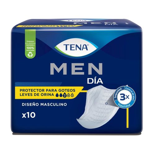 Protector Tena For Men Medio Paquete X 10 Unidades Familia