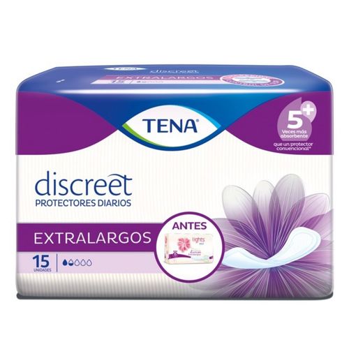 Protector Tena Lights By Extra Larga Alas 15 Unidades Familia
