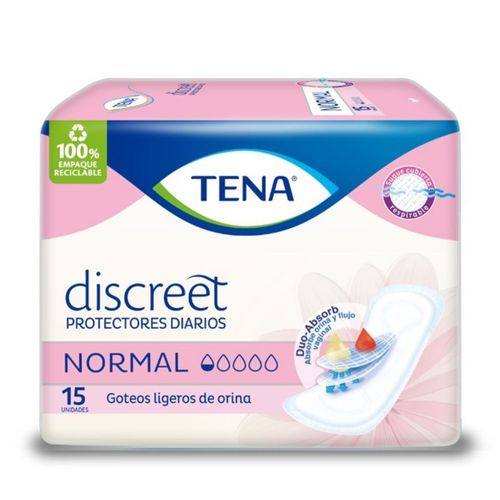 Protector Tena Normal Lights By Bolsa X 15 Unidades Familia