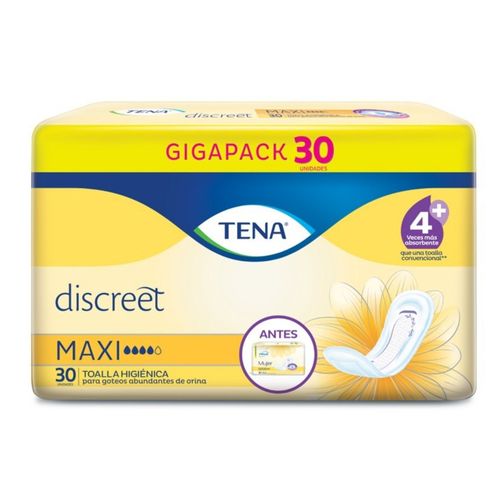 Toallas Higiénicas Tena Mujer Max Gigapack Paquete X 30 Unidades Familia