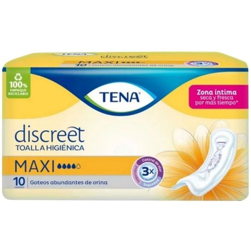Toallas Higiénicas Tena Mujer Max Paquete X 10 Unidades Familia