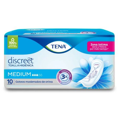 Toallas Higiénicas Tena Mujer Medium Paquete X 10 Unidades Familia