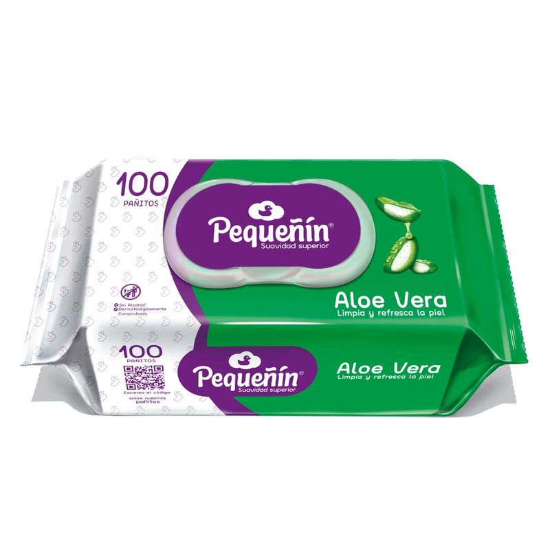 Pañitos Húmedos Aloe Flat Pack 100 Limpieza