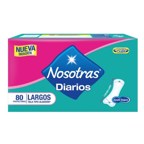 Protectores Diarios Nosotras Largos Caja X 80 Unidades