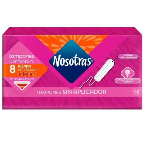 Tampones Nosotras Digital Super 8 Unidades Familia
