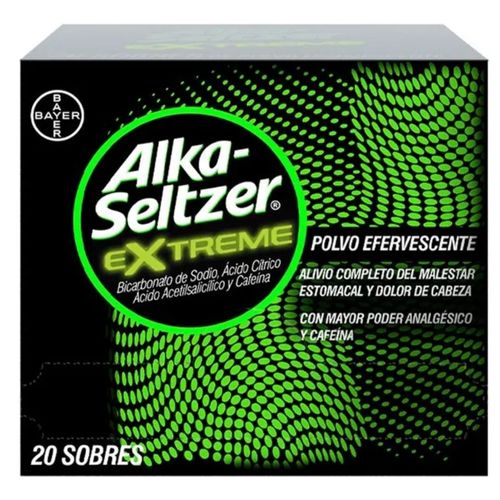 Alka Seltzer Extreme Caja X 20 Sobres Bayer