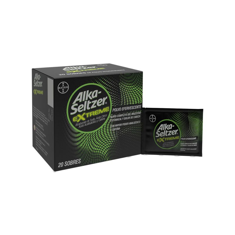 Alka Seltzer Extreme Caja X 20 Sobres Bayer
