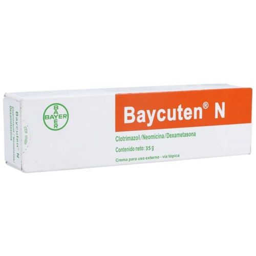 Baycuten N Crema Clotrimazol 1 Gr Dexametasona 0.04 Gr Neomicina Sulfato 0.5 Gr Tubo X 20 Gr Bayer