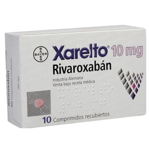 Xarelto 10 Mg Rivaroxaban Micronizado Caja X 10 Comprimidos Bayer