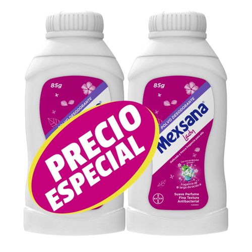 Talco Mexsana Lady Frasco X 85 Gr 2 Und Precio Especial Bayer