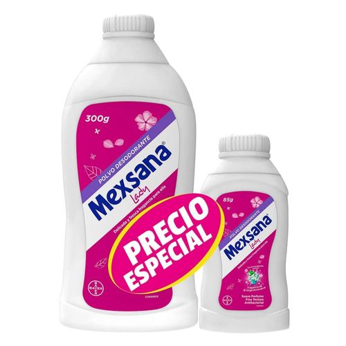 Talco Lady Frasco X 300 Gr + Mexsana 85 Precio Especial Bayer