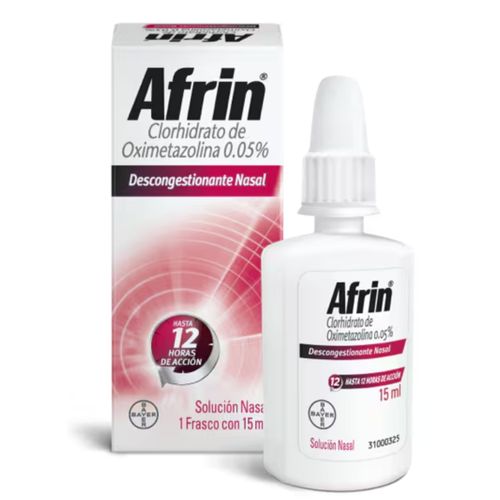 Afrin Nasal Adultos Oximetazolina 0,05% Spray Frasco X 15 Ml Solución Bayer