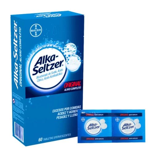 Alka Seltzer Caja X 60 Tabletas Bayer