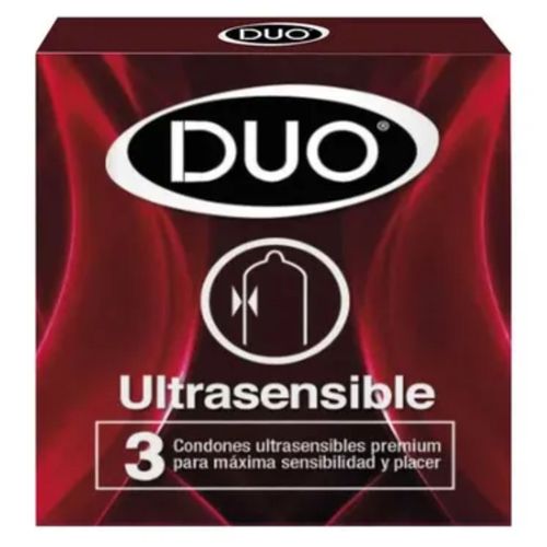 Preservativo Duo Ultrasensible X 3 Unidades Super Oferta Bdf