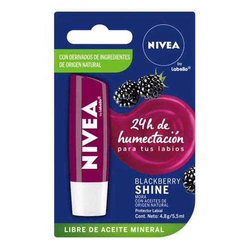 Nivea Protector Labial Sabor Mora 4.8 g