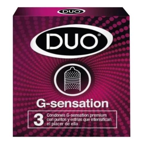 Preservativos Duo G-Sensation Caja X 3 Unidades Bdf