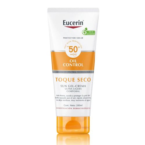 Protector Solar Eucerin Oil Control Toque Seco Fps50 Frasco X 200Ml