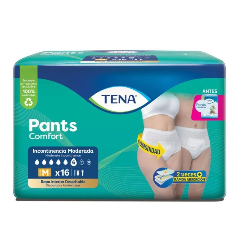 Tena Pants Clásico M 16 Unidades Adulto
