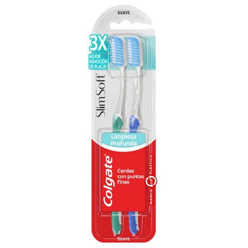Cepillo De Dientes Colgate Slim soft X 2 Unidades