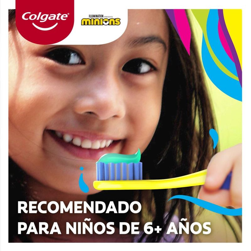 Cepillo Colgate Minions 6+ 2 Unidades